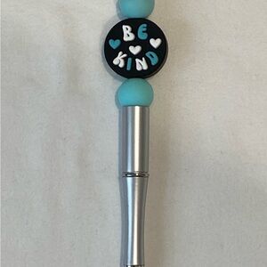 Hand Made Silicone Beaded Be Kind Pen